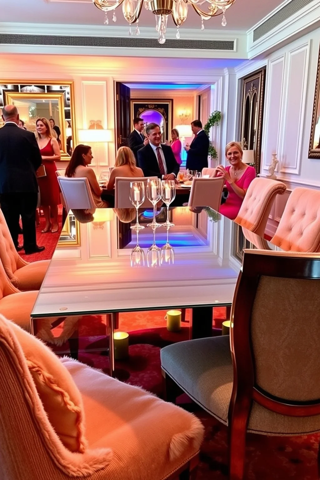 8. Mirrored Furniture