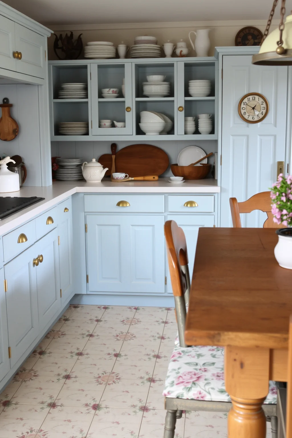 8. Pale Blue for a Vintage Feel