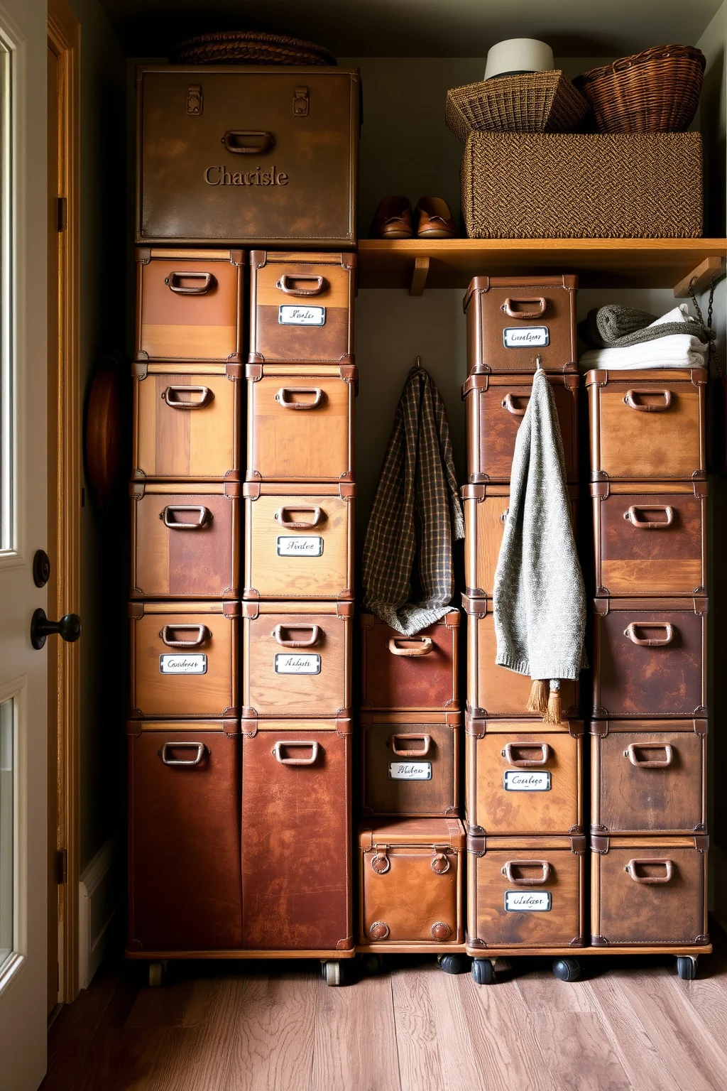 8. Vintage Storage Cubes