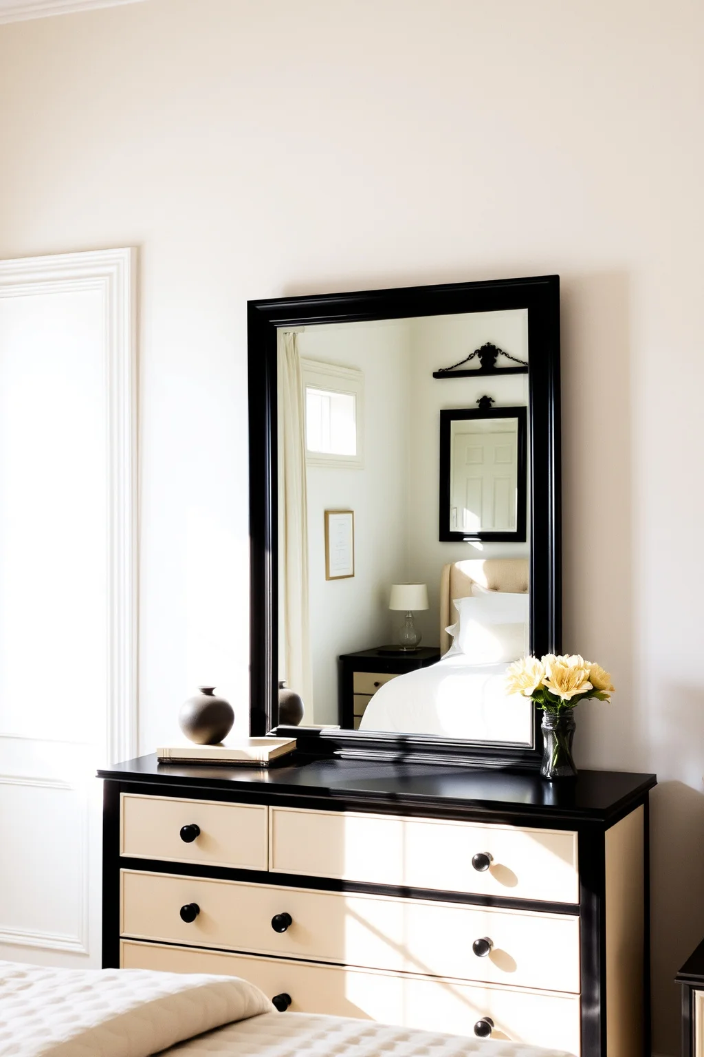 9. Black Framed Mirrors