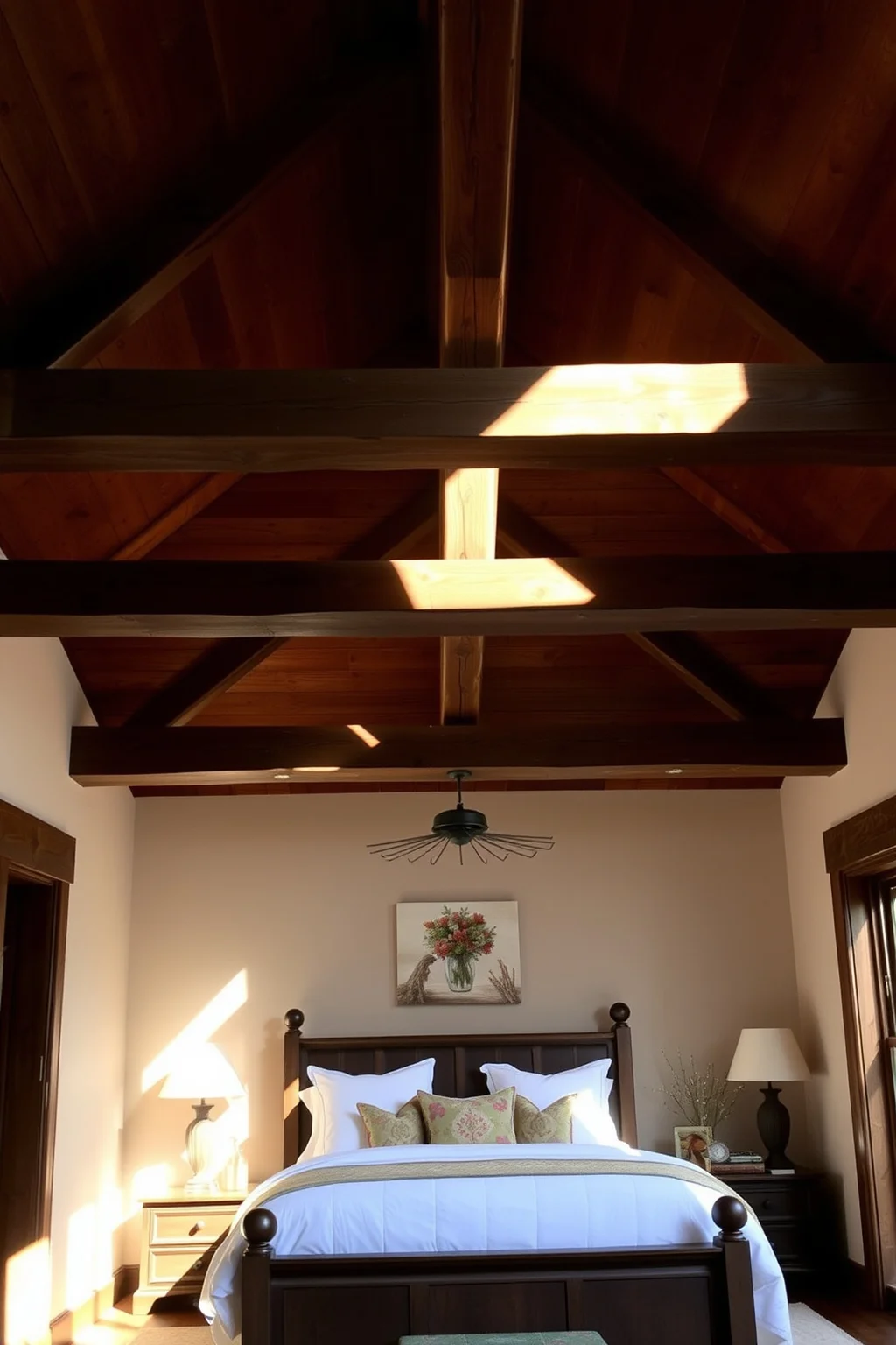 9. Farmhouse Ceiling Beams