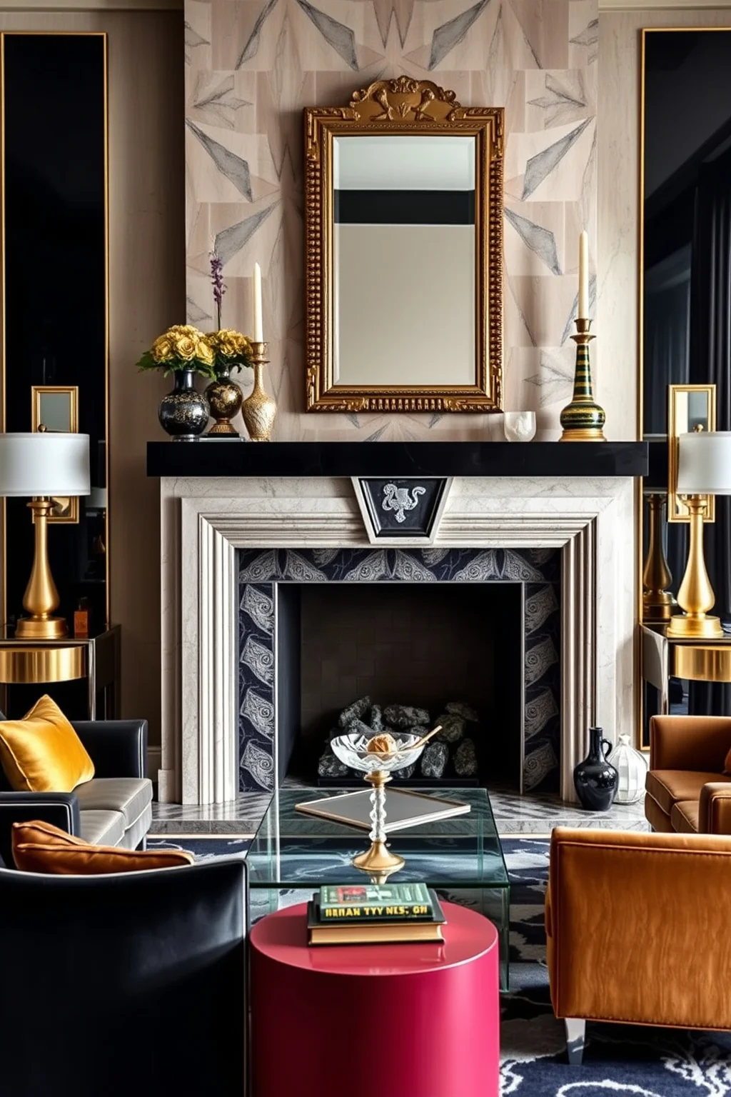 10. Art Deco Fireplace