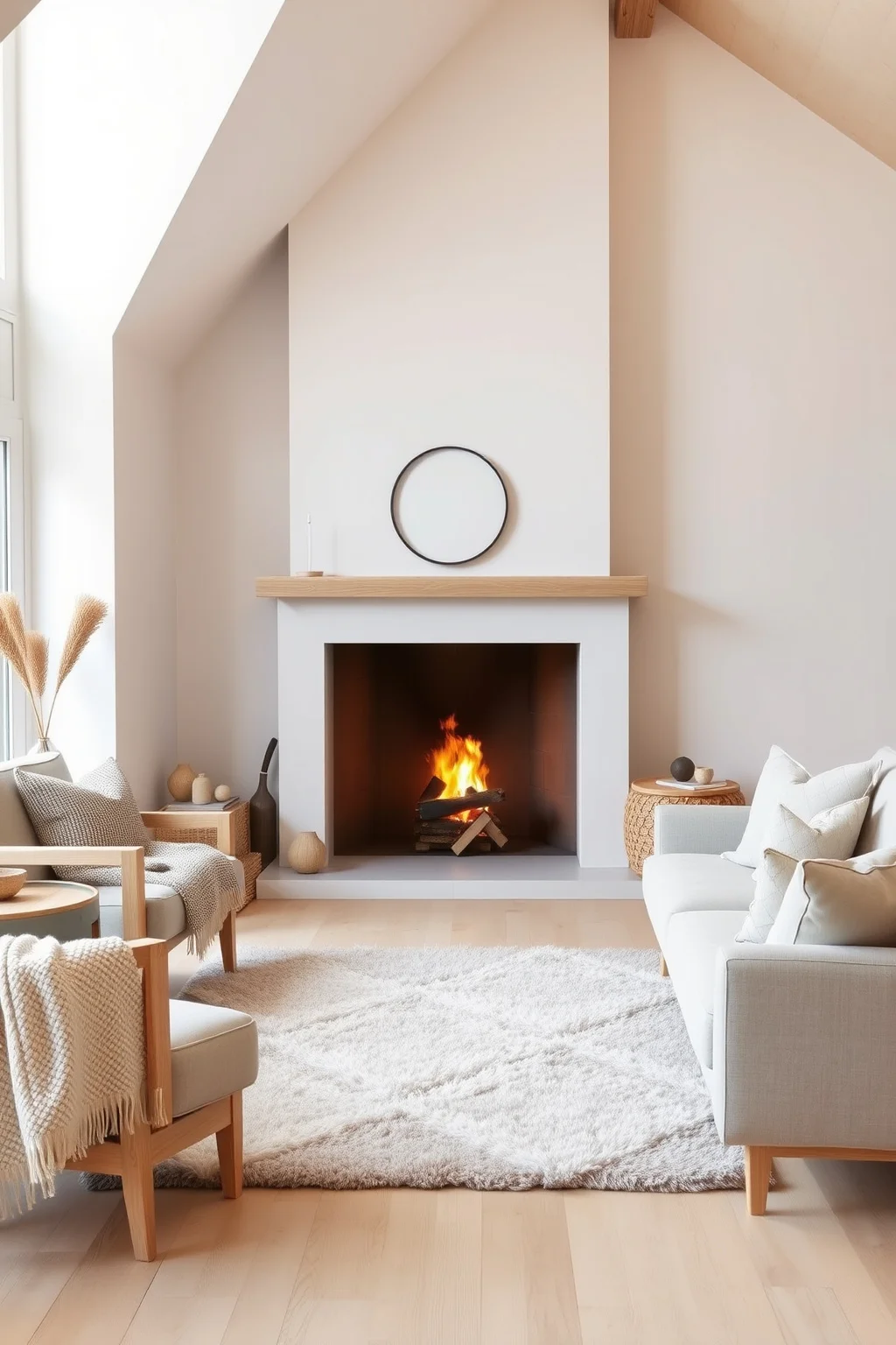 11. Scandinavian-Inspired Fireplace