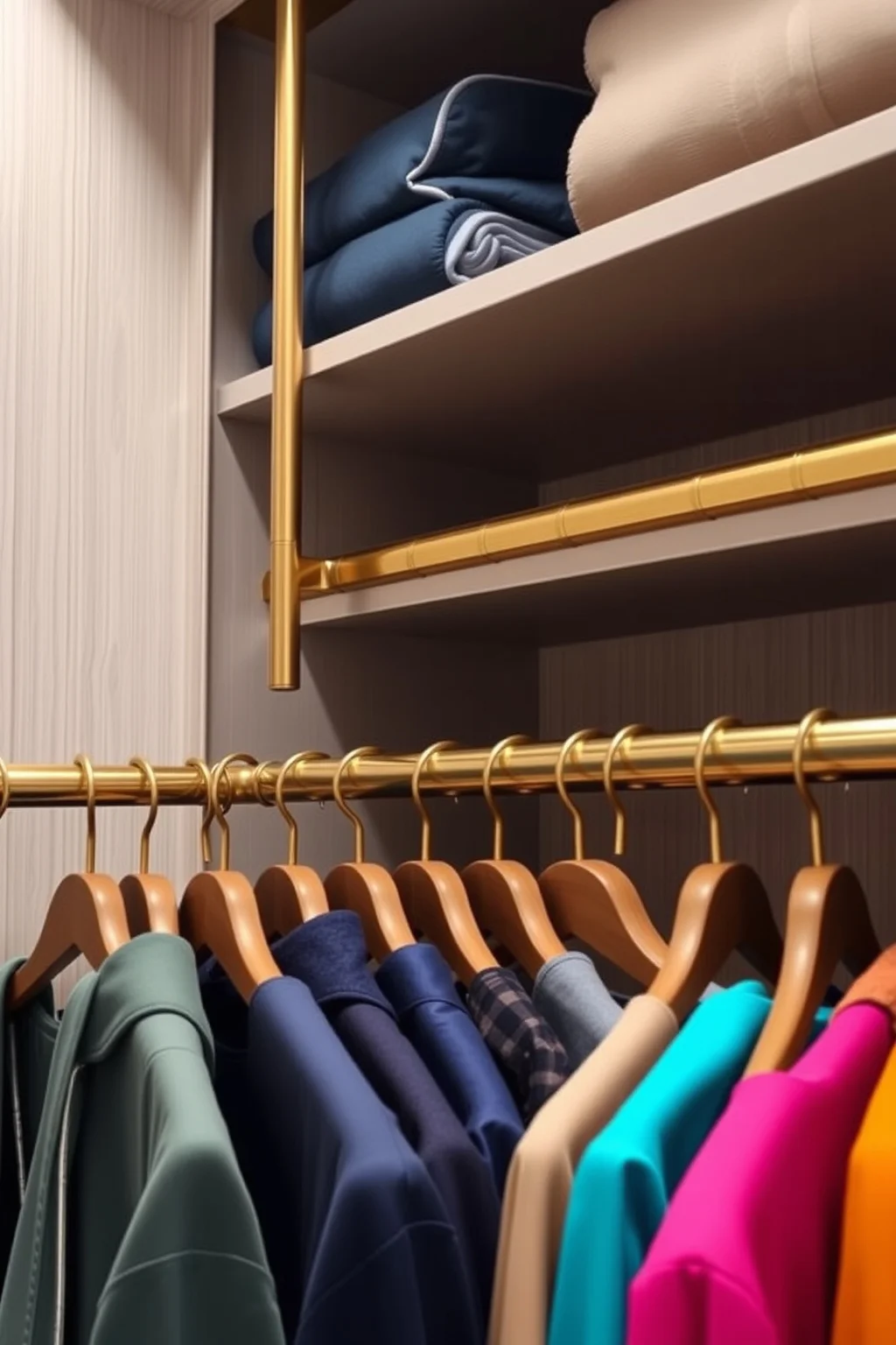 2. Elegant Hanging Rods