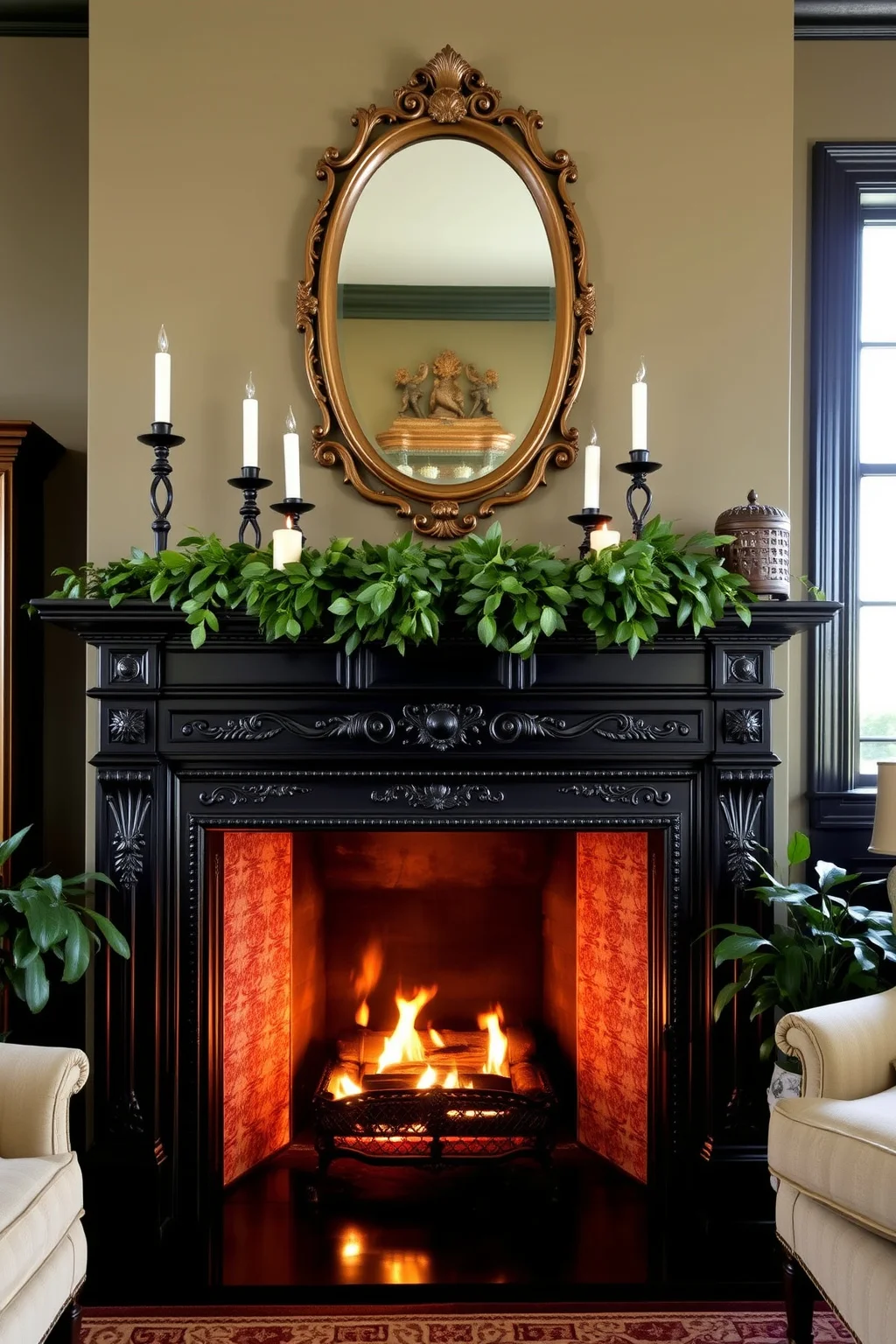 2. Vintage Cast Iron Surround