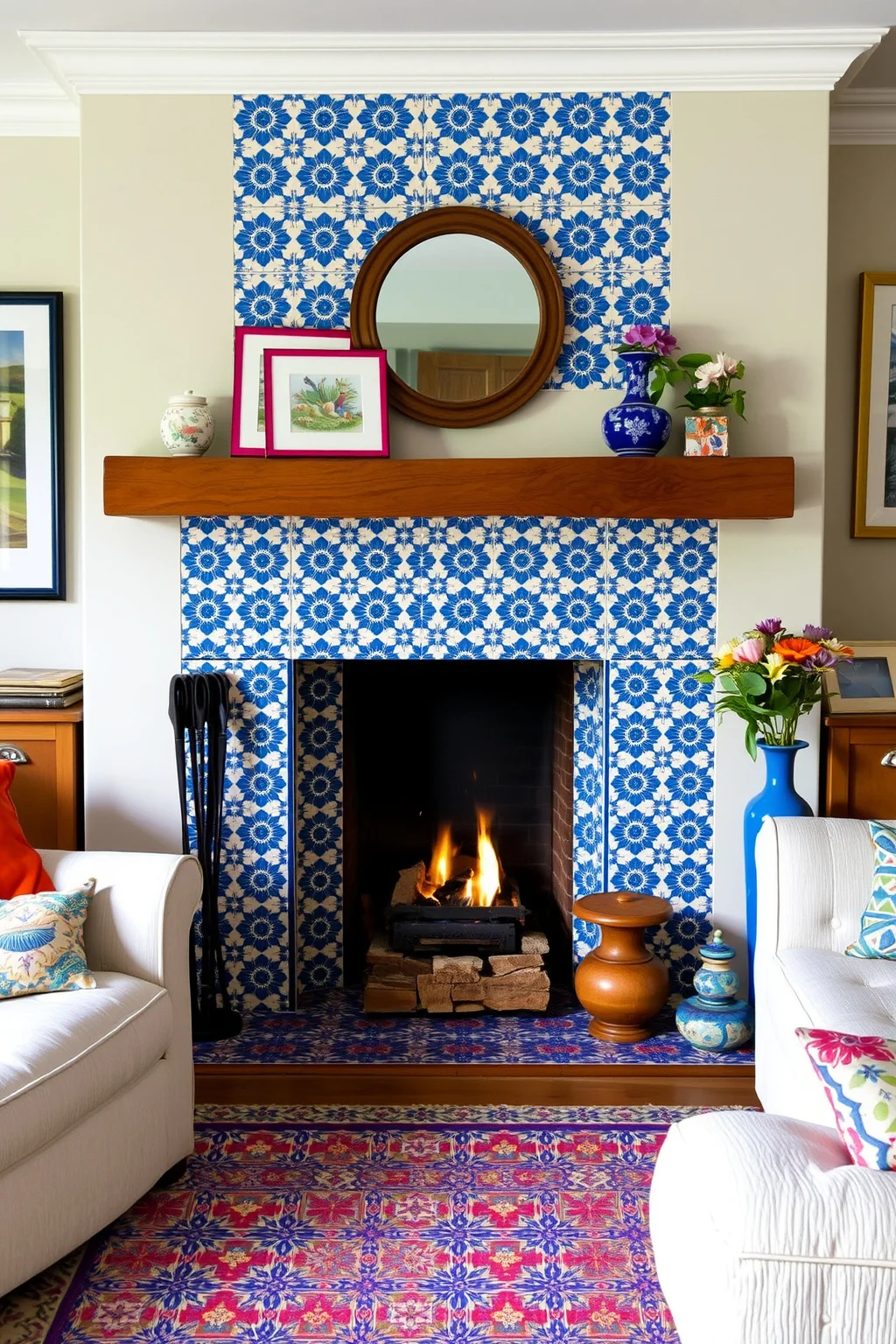 4. Charming Tile Surround