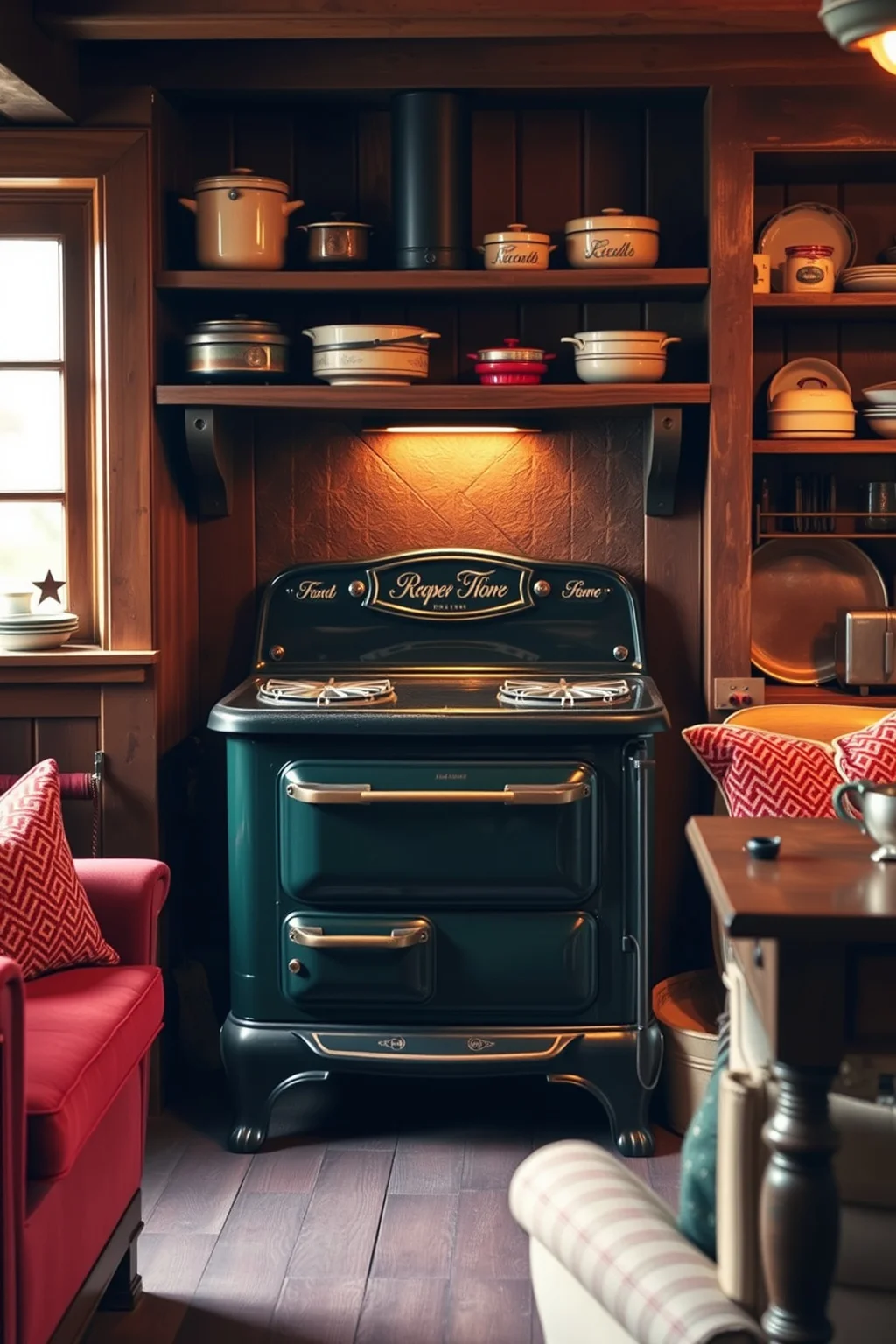 5. Vintage Wood-Burning Stove
